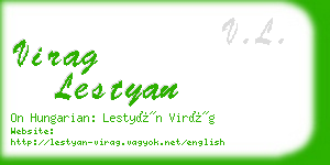 virag lestyan business card